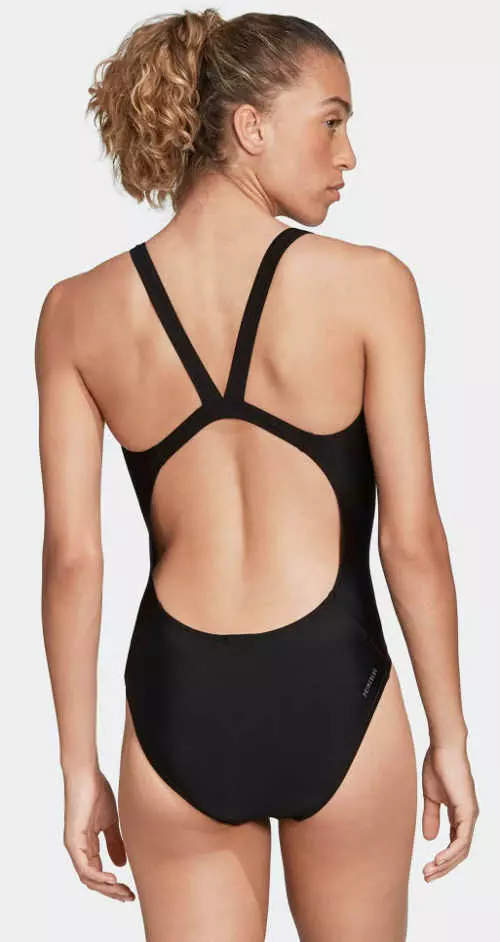 Crni Adidas ženski jednodijelni kupaći kostim sa sportskim križem na leđima