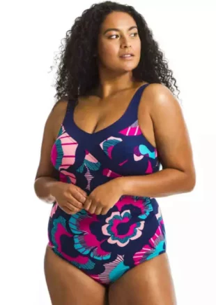 Ženski kupaći kostim za mršavljenje u modernom dizajnu boja
