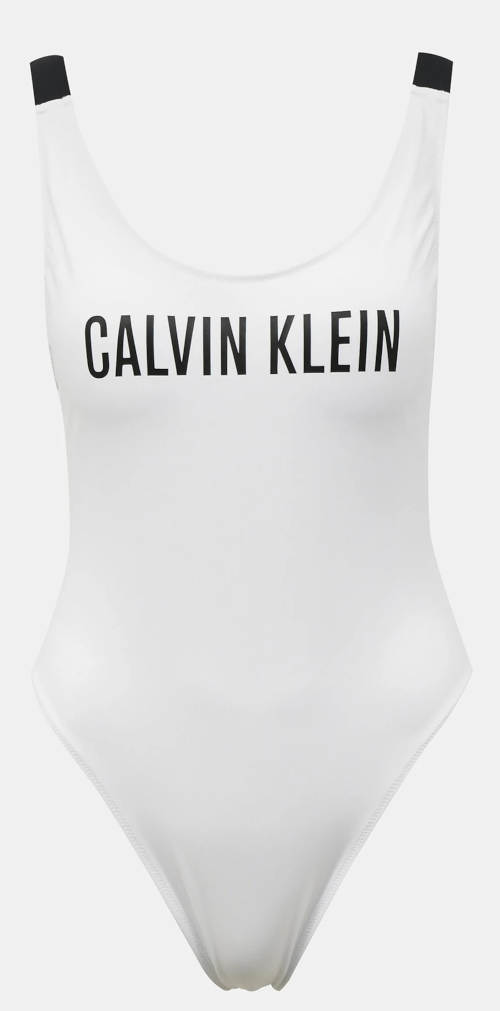 Bijeli ženski jednodijelni kupaći kostim Calvin Klein