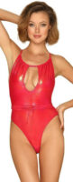 Seksi sjajni crveni jednodijelni kupaći kostim OBSESSIVE KEISSI