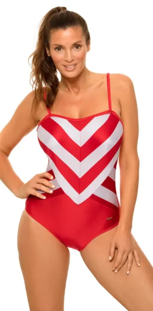 Romantični ženski jednodijelni kupaći kostim s efektom srca