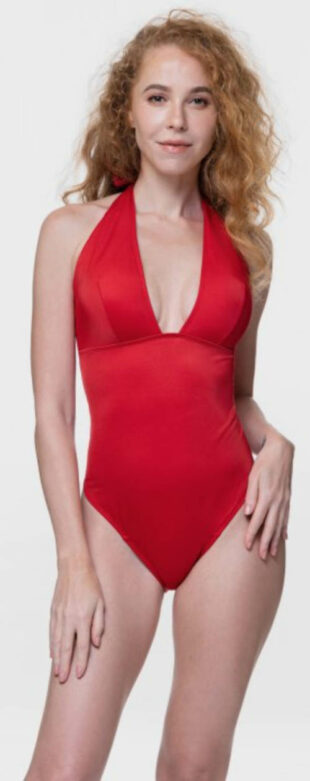 Crveni ženski jednodijelni periodični kupaći kostim Dorina Aqua Moon