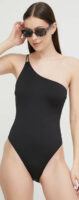 Crni jednodijelni kupaći kostim Calvin Klein na jedno rame